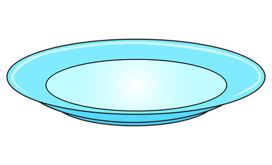 plate vector illustration,isolated on white background