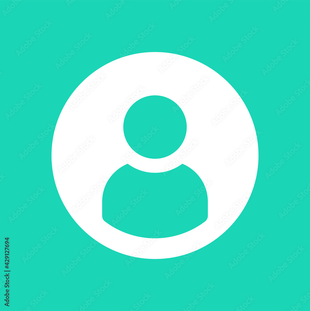 Poster profile user icon vector.