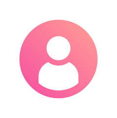 Woman profile account icon.