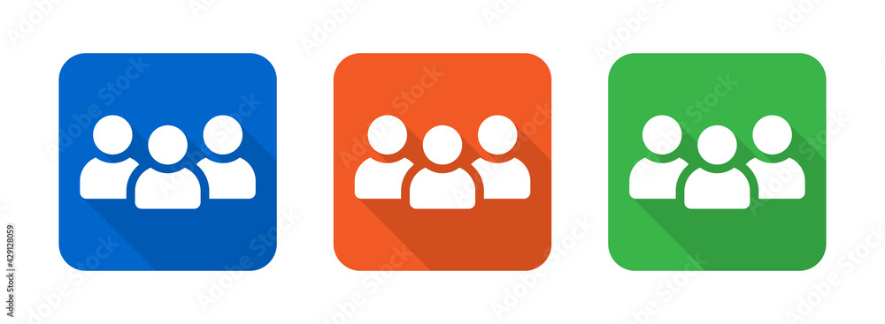 Poster Team user profile login icon vector.
