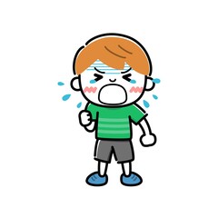 大泣きな男の子
