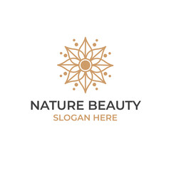 creative luxury cosmetic logo nature