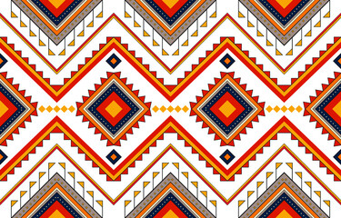 Tribal ethnic vector pattern.Designs for fabric and printing.Geometric ethnic pattern embroidery design for background or wallpaper and clothing.