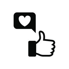 Favorite feedback icon vector graphic illustration