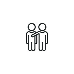 Simple icon for business, finance, someone achieving success, presentations, team work, and office work
