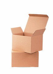 cardboard box isolated on a white background