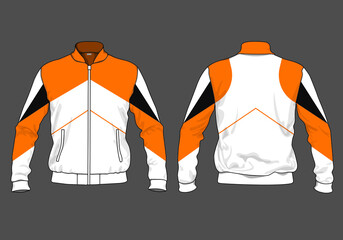 retro vintage windbreaker hoodie jacket template © Ronillo