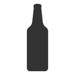 Beer Bottle pictogram. Isolated vector icon.