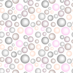Seamless texture, pattern on a square background - colored glass balls or soap bubbles.