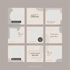 Design Social Media Feed Puzzle Template
