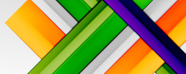 Multicolored lines background. Design template for business or technology presentations, internet posters or web brochure covers