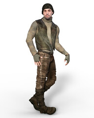 Fototapeta premium 3d render of a handsome guy