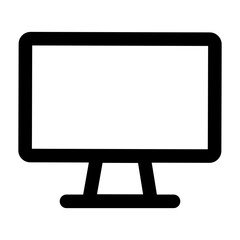 computer icon. outline vector icon. can use for, icon design element,ui, web, mobile