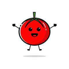 Tomato character designs with cute facial expressions