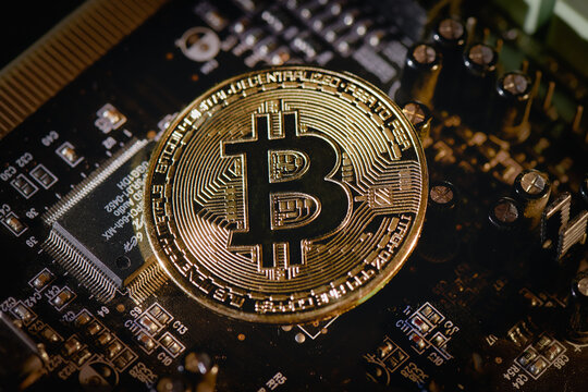 Coin of Bitcoin Cryptovaluta Digital created by Anonymous