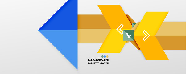 Shiny color triangles and geometric shapes vector abstract background