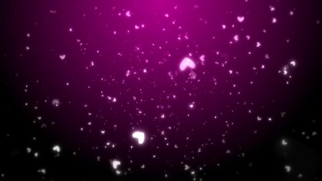 かわいいハート型パーティクル背景素材