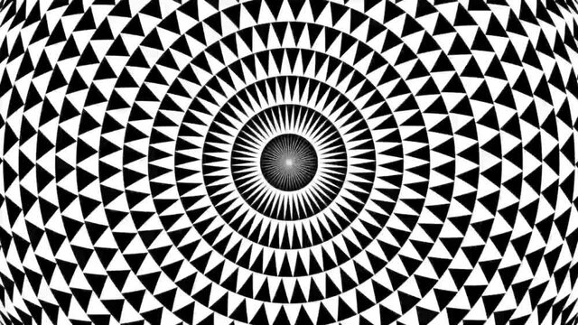 Kaleidoscope triangle pattern in motion