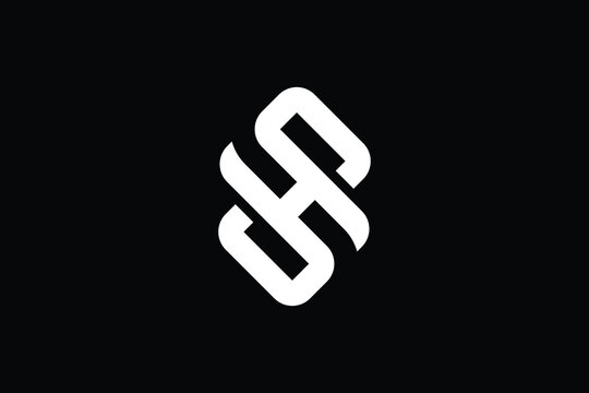 Creative Innovative Initial SH logo and HS logo. SH Letter Minimal luxury Monogram. HS Professional initial design. Premium Business typeface. Alphabet symbol and sign.