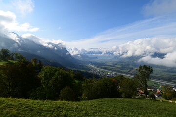 Fototapeta na wymiar beautiful scenery in Liechtenstein, Europe