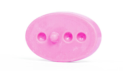 Special pink soap, isolated