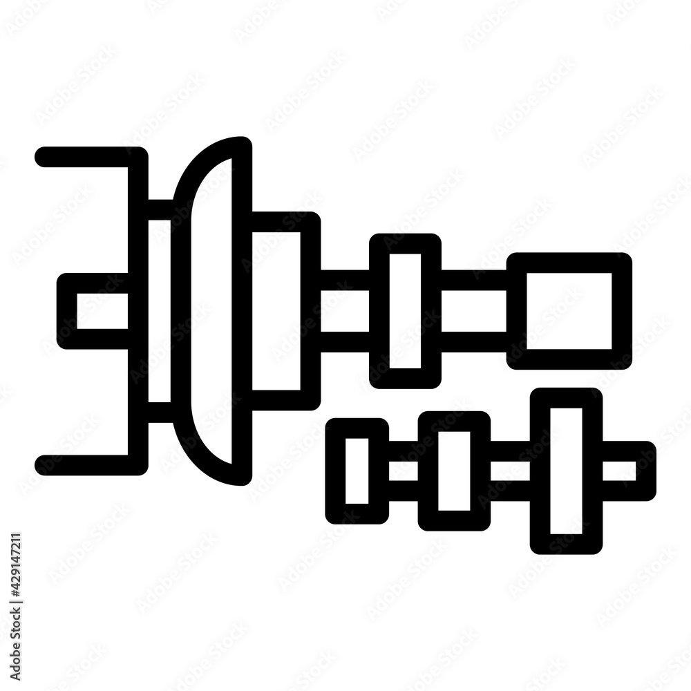 Aufkleber clutch tool icon. outline clutch tool vector icon for web design isolated on white background