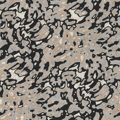Seamless funky grungy pattern motif for print. High quality illustration. Non print of weird textured dabs of color on paper texture. For surface design printing or any sort.