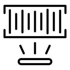 Easy return icon. Outline Easy return vector icon for web design isolated on white background