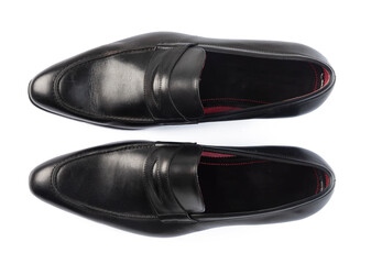 Pair of Black leather Shoes