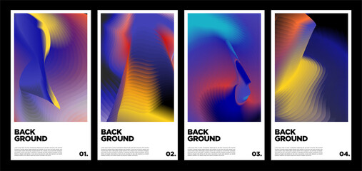 Obraz premium Vector colorful fluid abstract rainbow background for poster