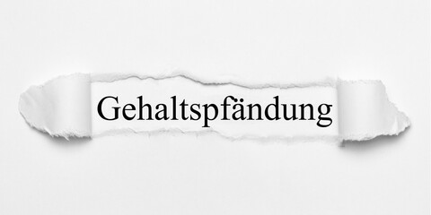 Gehaltspfändung