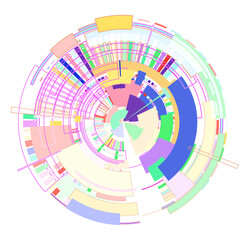 abstract colorful circle