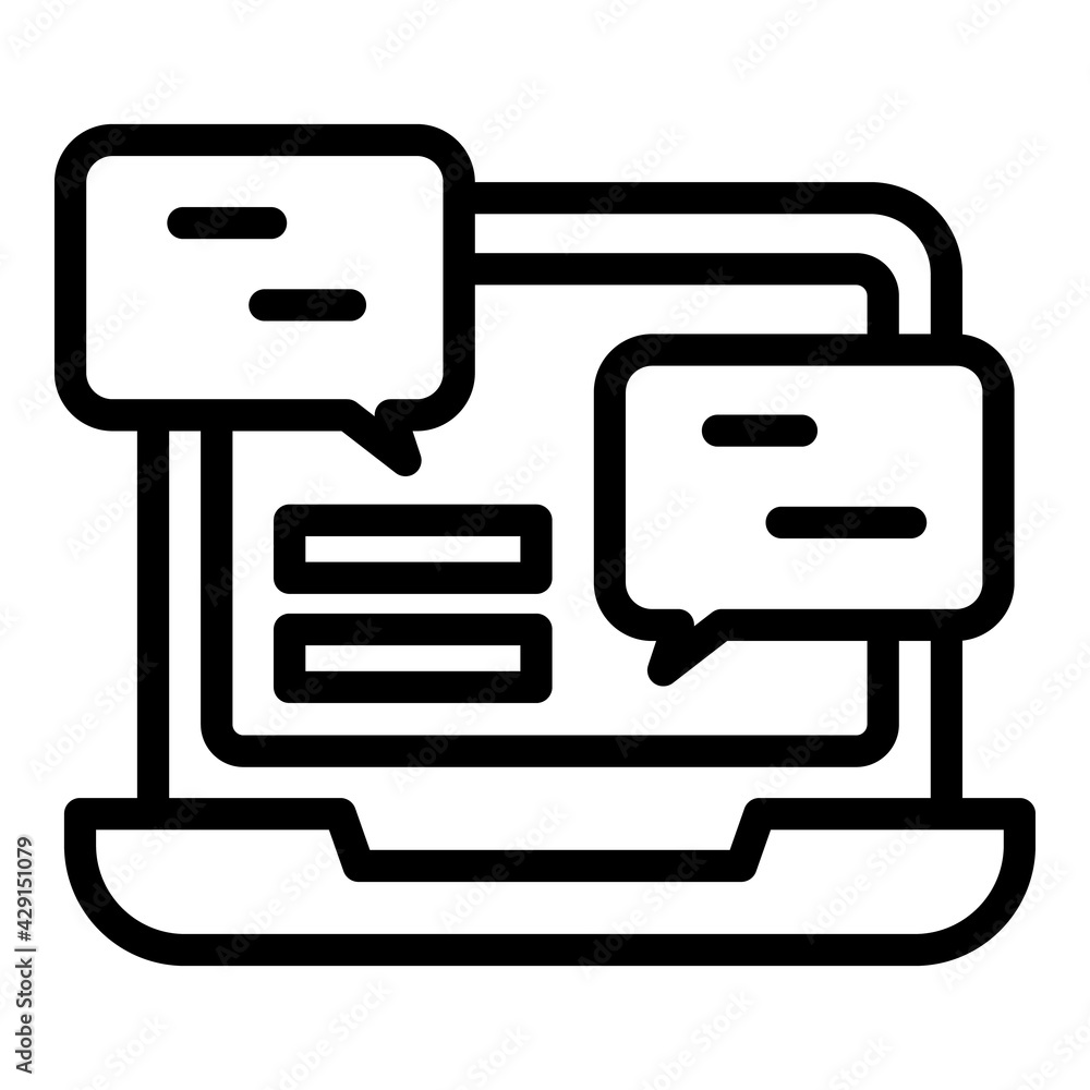 Poster consumer network icon. outline consumer network vector icon for web design isolated on white backgro
