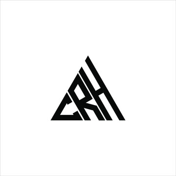 C R H letter logo creative design. CRH icon