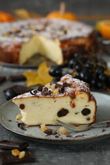 Original Viennese cheesecake with raisins