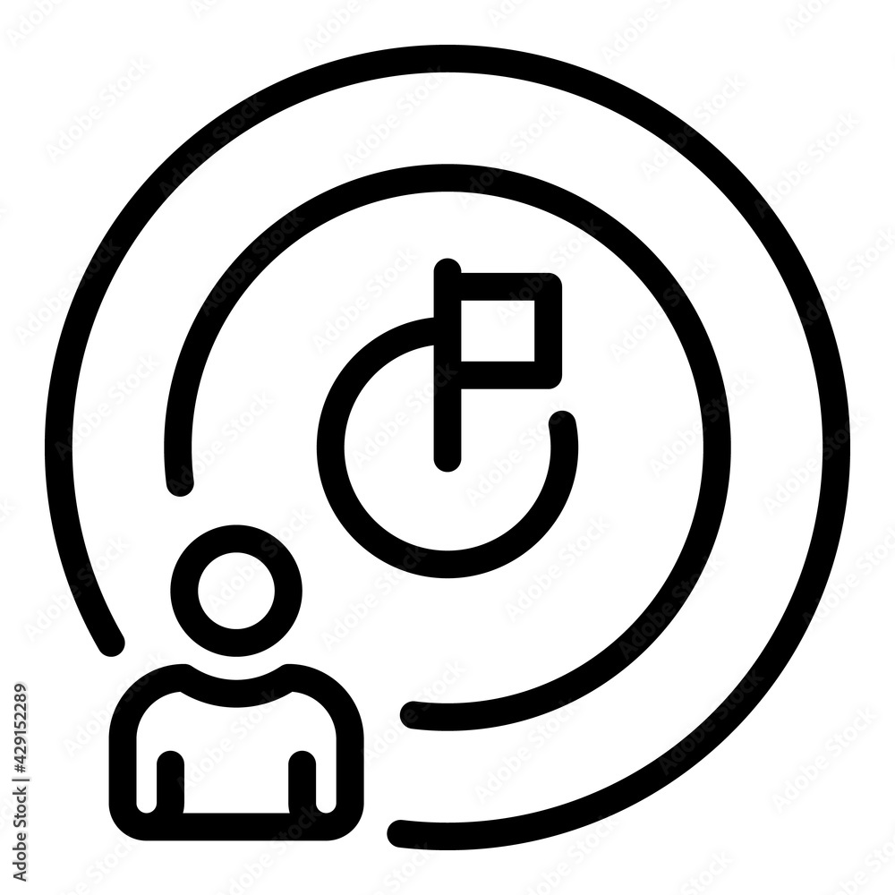 Poster education path icon. outline education path vector icon for web design isolated on white background