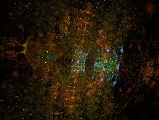 Imaginatory fractal background generated Image