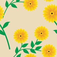 Seamless Pattern With Floral Motifs able to print for cloths, tablecloths, blanket, shirts, dresses, posters, papers.