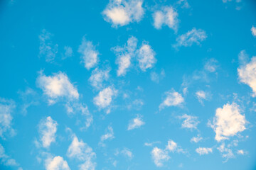 Clear blue sky and clouds background
