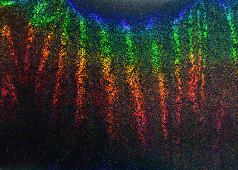 Abstract colorful holographic striped background.