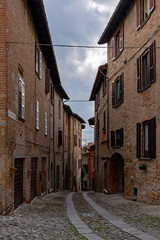 Altstadt von Castell'Arquato in der Emilia-Romagna in Italien