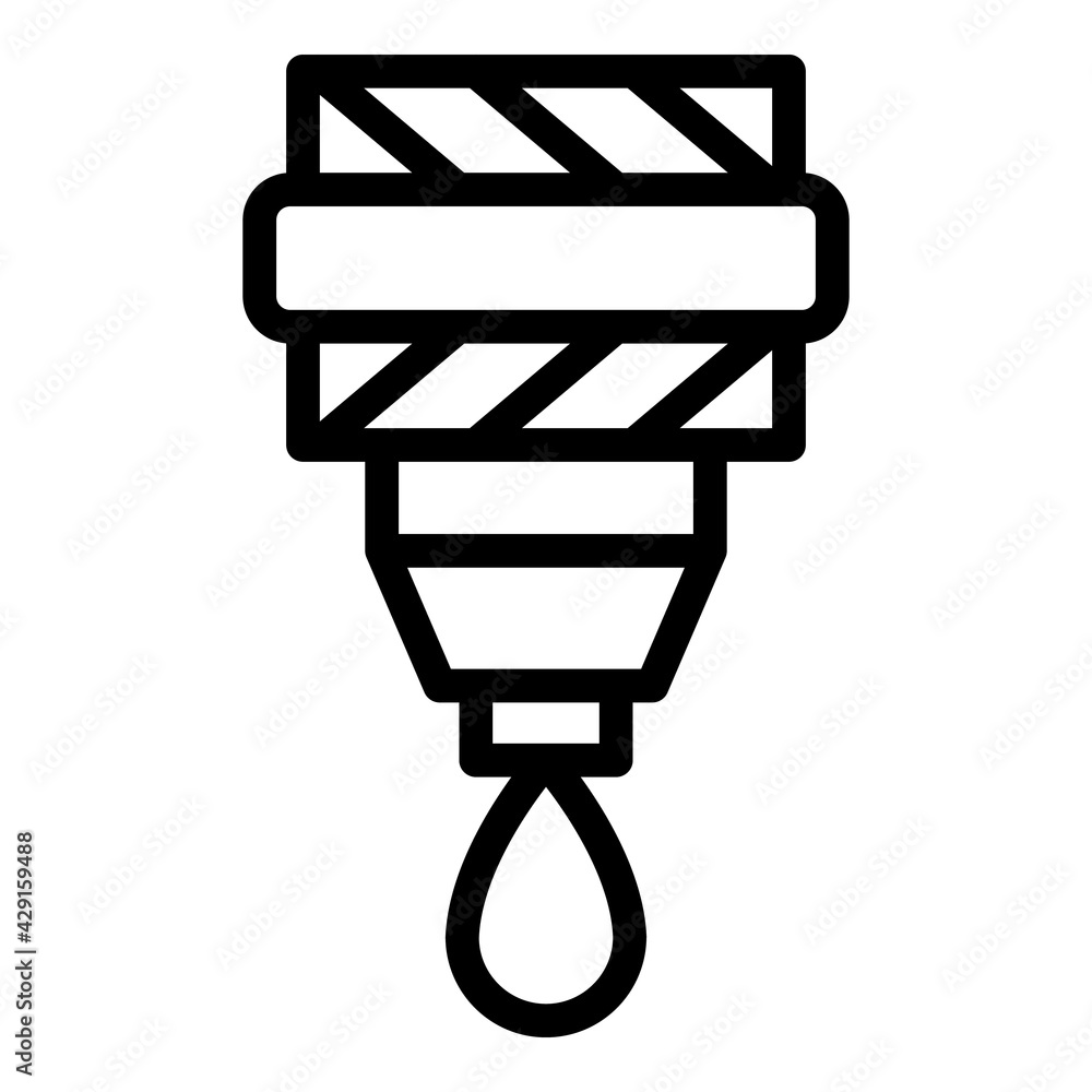 Poster filtration pipe icon. outline filtration pipe vector icon for web design isolated on white backgroun