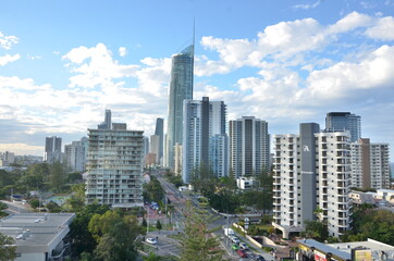 Fototapeta na wymiar Skyscrapers, modern building in Australia