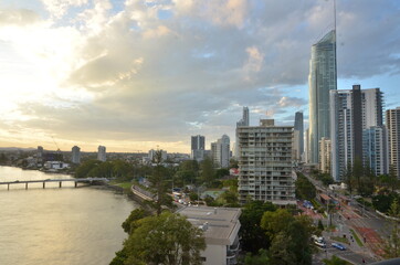 Skyscrapers, modern office building in Australia