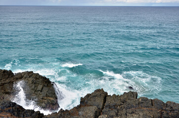 The coast of the Pacific ocean, Byron Bay