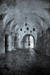 Inside of old Krakow castle.