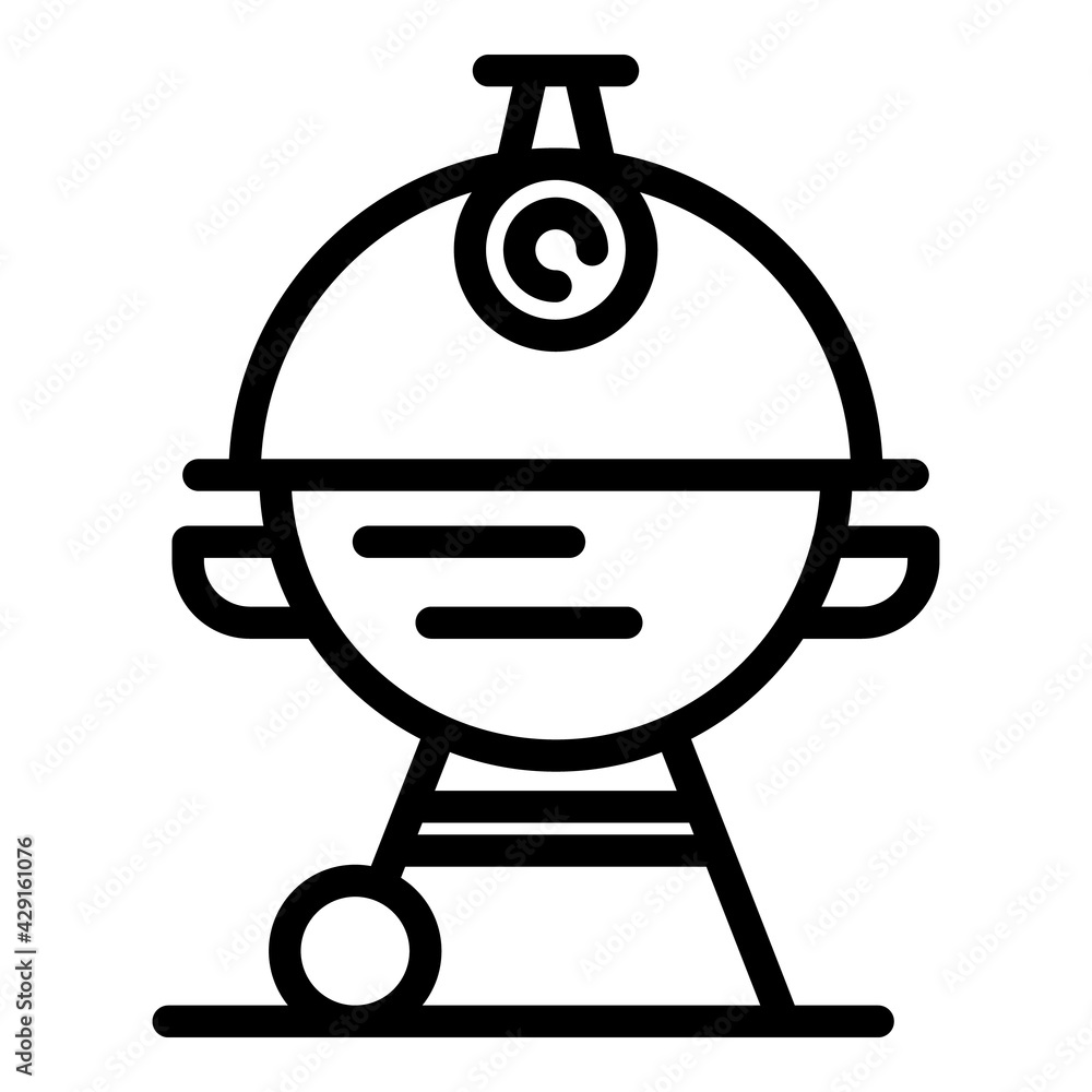 Aufkleber barbeque tool icon. outline barbeque tool vector icon for web design isolated on white background