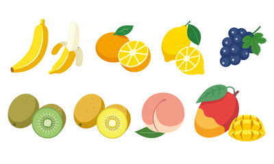 フルーツ各種イラスト素材
