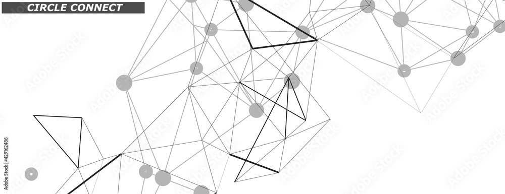 Aufkleber Modern pattern. Vector illustration template. Line style vector. Symbol connect design