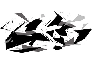 Geometric pattern from colored shapes isolated on white background. Abstract camo. Racing background. Vinyl print and decal. Template for design. Vector illustration